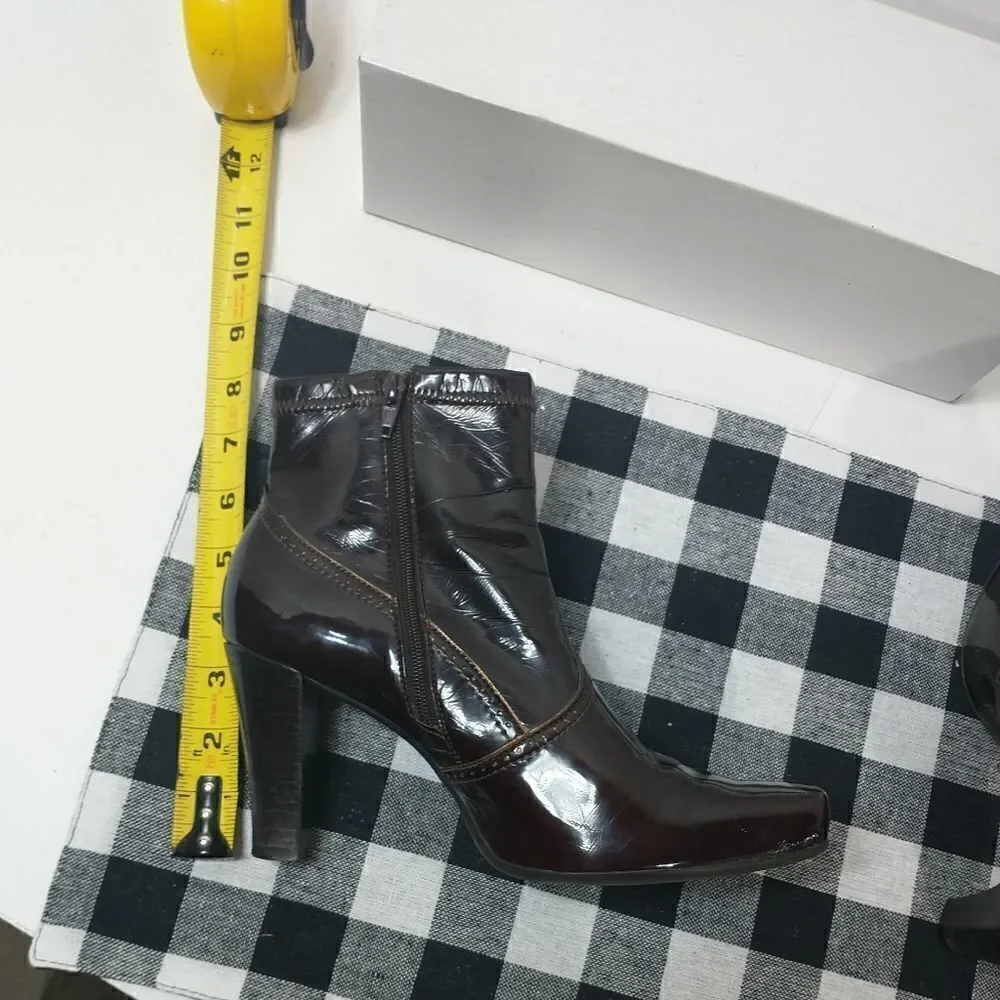 Franco Sarto Ankle Bootie, Women’s Size 6M Brown